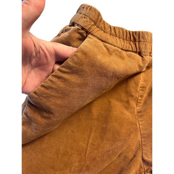 Marine Layer Camel Brown Corduroy Elastic Waistband Pants Size S Womens Casual - Picture 8 of 12